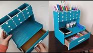 DIY Desktop Organizer Waste Paper - Paper Craft - Pen Holder Organizer