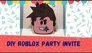 DIY Roblox Party Invitation