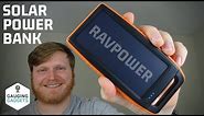RAVPower 15000mAh Solar Charger Power Bank Review - Portable Battery