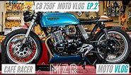 How to Tune Honda CB750 Cafe Racer MotoVlog | 4 into 1 exhaust, pods filters