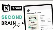 ULTIMATE Second Brain Setup with PARA Method | Notion Template Tour