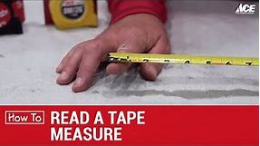 How To Read A Tape Measure - Ace Hardware
