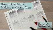 How to Use Mark Making to Create Tone- Art Demonstration- Pen and Pencil