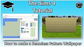 The Sims 4 Tutorial: How to make a Seamless Pattern Wallpaper