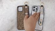 Glitter Stand Hand Strap Case Compatible with iPhone 12 Pro Max