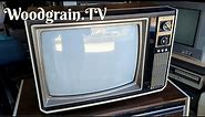 Mint Condition Woodgrain CRT feat. 1975 Sanyo 91C61 Color TV!