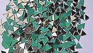 Set of 100 Piece X10sive Triangle Shaped Mirror Mosaic Tiles,Triangular Mirrors Pieces for Crafts,Triangle Shape Mirrors for Crafts (1cm Triangular)