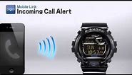 Casio G-Shock Bluetooth Watch Incoming Call Alert Feature