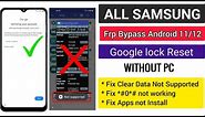 Samsung frp bypass setup wizard not supported solution without computer unlock