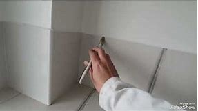 How To Paint Tile Grout In A Bathroom or Kitchen