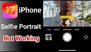 iPhone 14 selfie portrait not working || how to fix iPhone selfie portrait not working