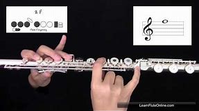 How To Play The Note F on the Flute: Learn Flute Online