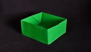 Origami: Box - Caixa de papel com folha A4