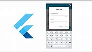 Flutter Dialog Box with TextField Input & Buttons - Flutter Null Safety Android & iOS App Tutorial