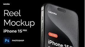 iPhone 15 PRO | Video Reel Mockup for Photoshop