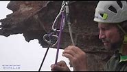 Rock climbing: releasable abseil anchor
