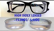 High Index Lenses| High Index Glasses| 1.74 Index Lenses| Thin Prescription Lenses