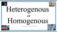 Heterogenous vs Homogenous (Definitions, Examples, & Practice)