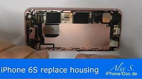 iphone 6s back housing replacement change backcover, repair, DIY
