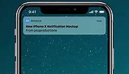 iPhone X Notification Animation Mockup - AE template