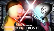 Rick and Morty vs Family Guy in Star Wars Battlefront 2 (Mods)