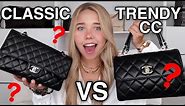 CHANEL CLASSIC FLAP VS TRENDY CC *Which one IS BETTER?* | comparison + review