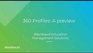 New 360 Profile coming soon to Academics