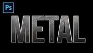 How To Create A Metal Text Effect In Photoshop