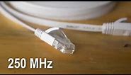 Cat 6 Ethernet Cable 50 ft White - Flat Internet Network Lan patch cords – Solid Cat6 High S Reviews