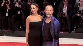 Thom Yorke and Dajana Roncione on the red carpet for the Premiere of Suspiria in Venice