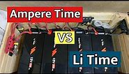 LiFePO4 Lithium Battery Ampere Time vs Li Time Size Comparison 12v 200Ah Solar Bank