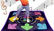 Dance Mat Toys for 3-12 Year Old Girls & Boys, Dance Mats with Light Up 8-Buttons & Wireless Bluetooth, Music Dance Toy with 5 Modes Game, Birthday Xmas Gifts for 3 4 5 6 7 8 9 10+ Year Old Girls Boys