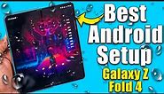 BEST ANDROID SETUP! Galaxy Z Fold 4 - CUSTOM Android Screen Setup!