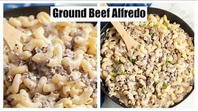 Ground Beef Alfredo Pasta Recipe
