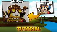 How to create PIXEL ARTS from ANY PICTURE 🔨 | TUTORIAL | Build a Boat for Treasure ROBLOX