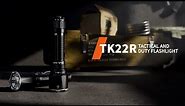 Fenix TK22R Tactical Flashlight - Max 3200 Lumens - USB-C Rechargeable