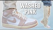 The CLEANEST pair of Jordan 1s for Spring - Jordan 1 Washed Pink Review & On feet + How to Style
