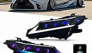 T T-ABC New RGB Headlamp for 2018-2024 Toyota Camry SE XSE LE XLE TRD Headlight Assembly Hybrid 8th Gen Accessories Lx Style Animation Sequential Custom Front Replacement (HR)