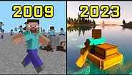 Evolution of Minecraft 2009-2023