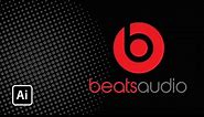 Beats Audio Logo Design | Adobe Illustrator