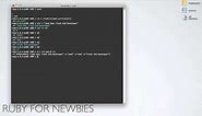 Ruby for Newbies: Regular Expressions