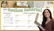 how to use notion 💻💡 notion setup tutorial + free template!