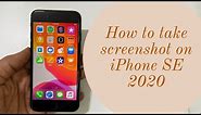 How to take screenshot on iPhone SE 2 2020