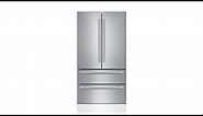 Bosch 800 Series 20.7-cu ft 4-Door Counter-Depth French Door Refrigerator with Ice Maker