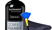 Screen Cleaner Spray, 17oz Screen Cleaning Kit for iPhone, Ipad, TV, Monitor, Laptop, Computer, MacBook, Kulloomii 500ml Large Bottle Electronic Cleaner with Microfiber Cloth and Brush