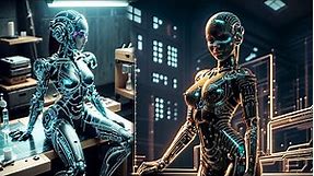 Chips and Circuits Watch in 3D: Female Cyborgs in the Digital Age | AI Lookbook