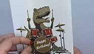 Endless Punk Rock Birthday Card With Glitter