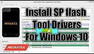 How to install SP flash tool drivers on windows 10 ? || (MTK VCOM USB Drivers)