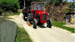 imt 539 traktor test kočnica nagib 22% tractor brake test