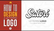 LETTERING LOGO DESIGN | Illustrator Typography Tutorial | Satori Graphics